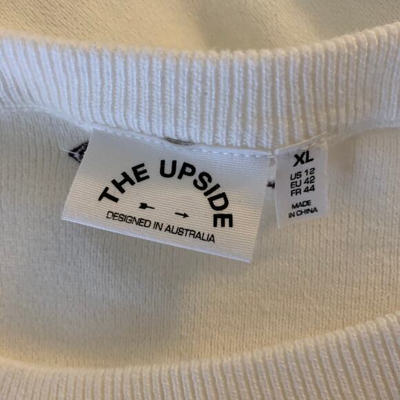 The Upside Halti Ulla White Oversized Knit Sweater Women's XL - Picture 12 of 15